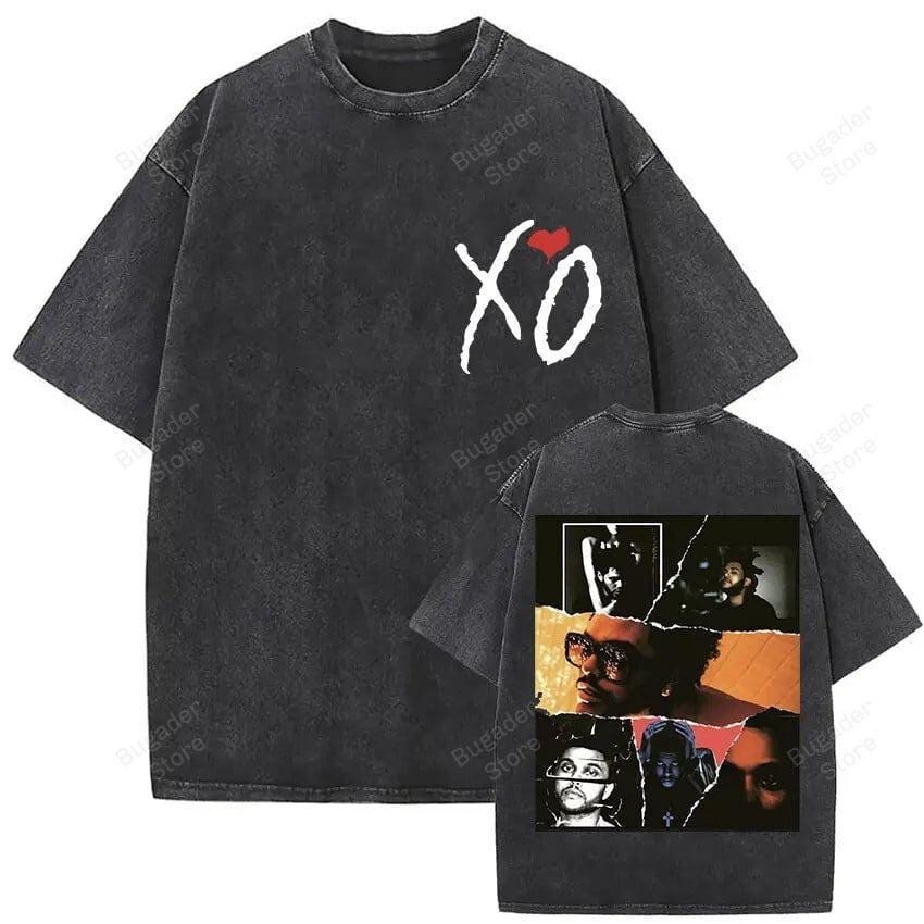 The Weeknd Albums Shirt, XO Tour 2025 Vintage Washed T Shirt, The Weeknd Vintage Shirt Retro Unisex Concert Merch Graphic Tee