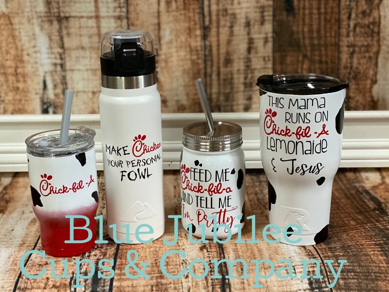 Replica Chick fil a personalized custom cups square or round Etsy