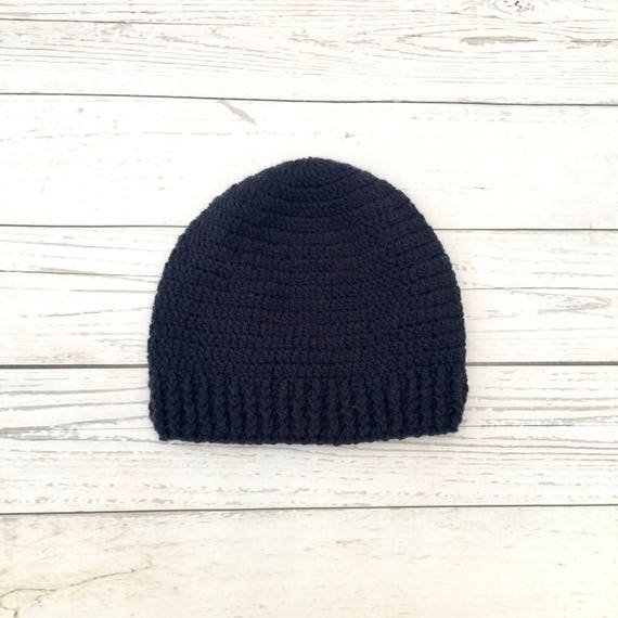 navy blue toddler winter hat