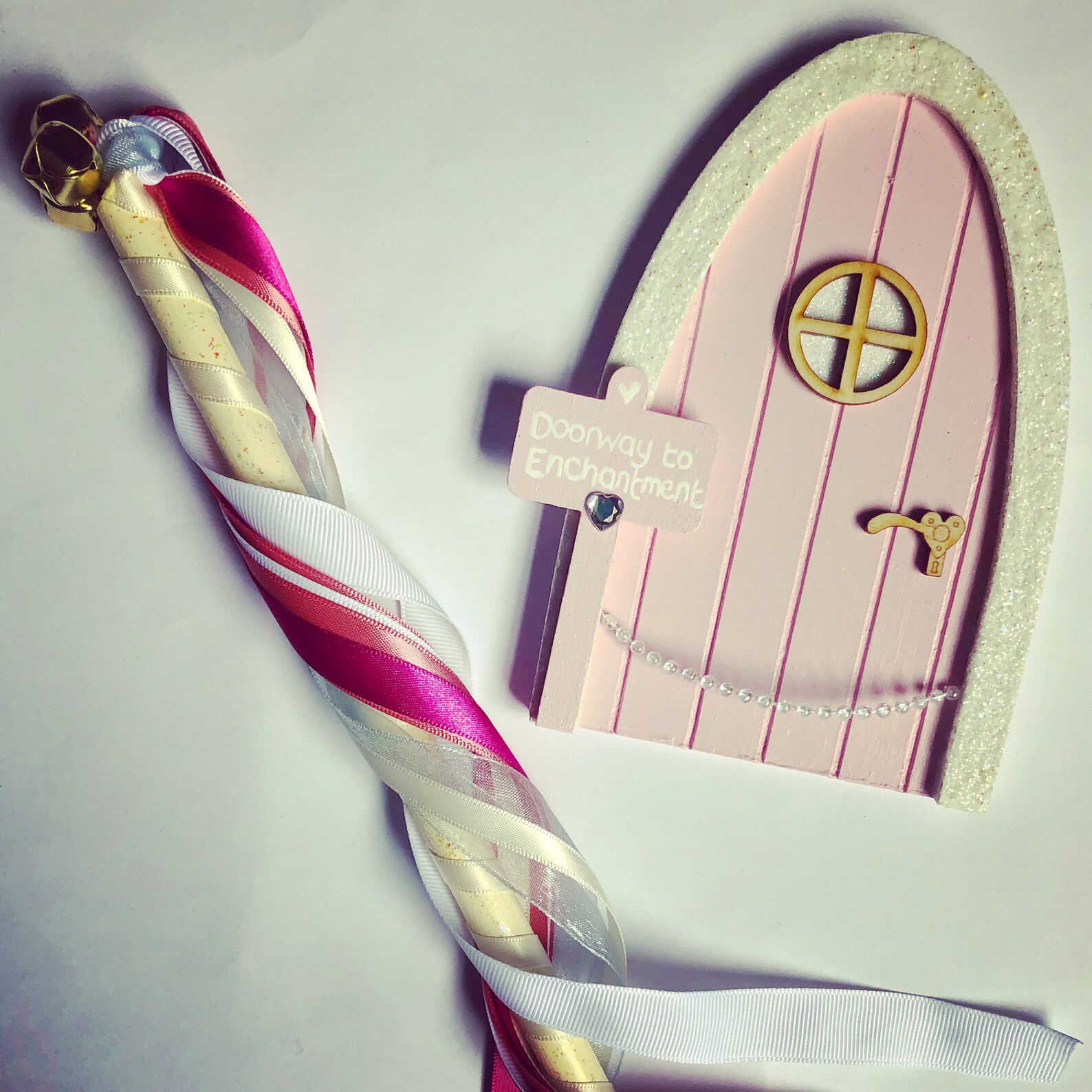 Custom Colour Fairy Ribbon Wand, With Choice of 4 Ribbons and Bells ...