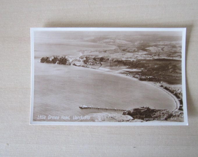 Little Ormes Head, Llandudno, Wales, UK. Real Photo Postcard (RPPC). Original, Unused.