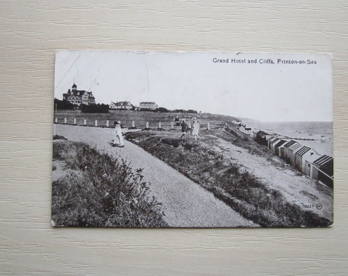 Postcard. Grand Hotel and Cliffs. Frinton-on-Sea, UK. Ideal Christmas Gift, Mothers Day, Birthday Present For Loved One