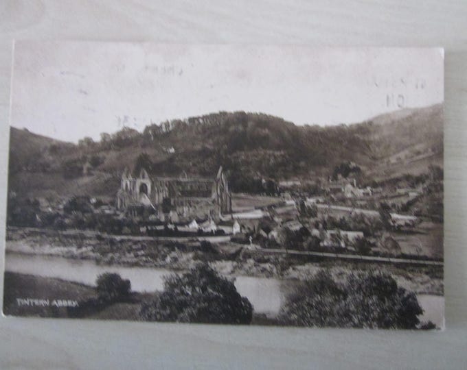 Postcard, Tintern Abbey, Monmouthshire, UK. Genuine, Original, Used Postcard.