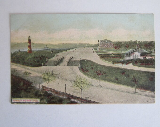 Printed Postcard, Plymouth Hoe From Citadel, UK. Unused, Original.