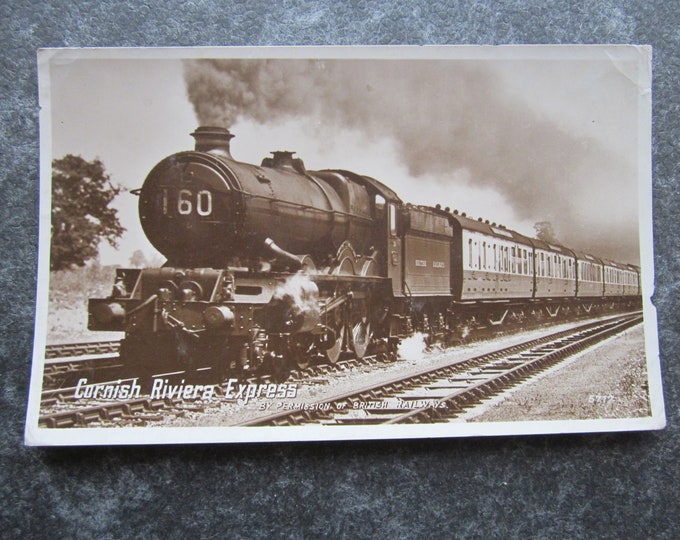 Real Photo (RPPC) Postcard, Cornish Riviera Express, Original. Ideal Christmas Gift, Mother's Day Gift, Birthday Present For Loved One
