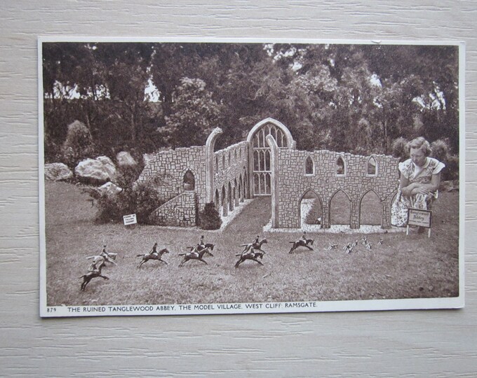 Postcard. The Ruined Tanglewood Abbey, The Model Village, West Cliif, Ramsgate, UK, Original. Unused. Ideal Christmas Gift For Loved One