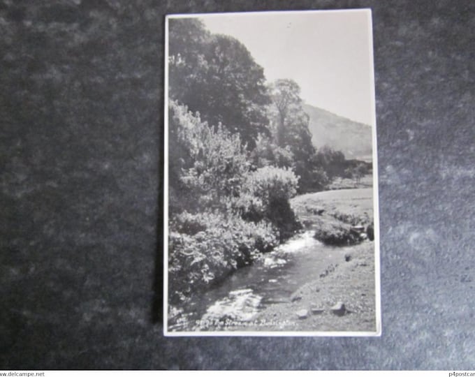 The Stream At Bossington, Nr. Minehead, England, Uk. REAL PHOTO Postcard (RPPC), Genuine Original, Used