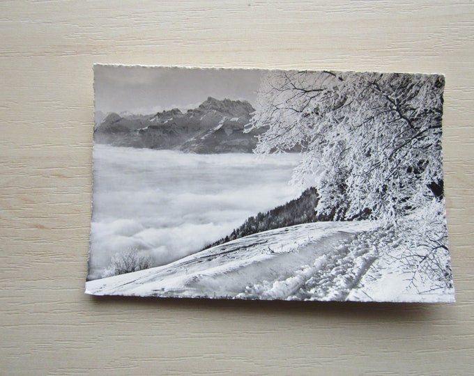 Vintage REAL PHOTO Postcard, Photo Nicca, Leysin, Switzerland. Genuine, Original, Unused. Ideal Gift For Loved One