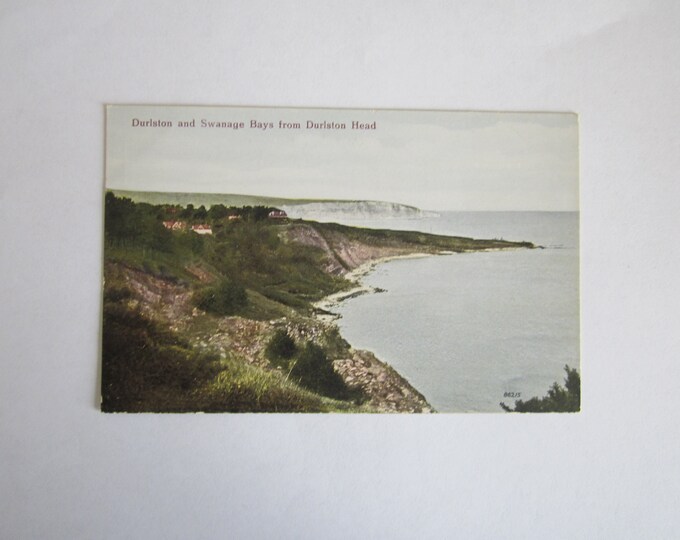 Postcard, Durlston And Swanage Bays From Durlston Head, Dorset, England, UK. Used, Original