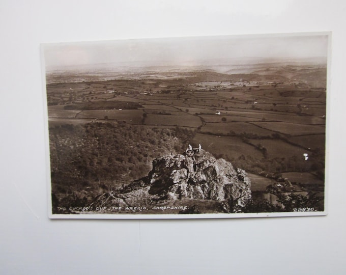 Postcard, The Cuckoo's Cup, The Wrekin, Shropshire, England, United Kingdom. Real Photo (RPPC) Postcard. Genuine, Original.