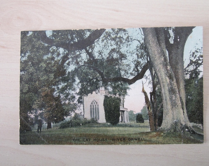 Postcard, The Cat House, River Orwell, Ipswich, United Kingdom. Genuine, Original.