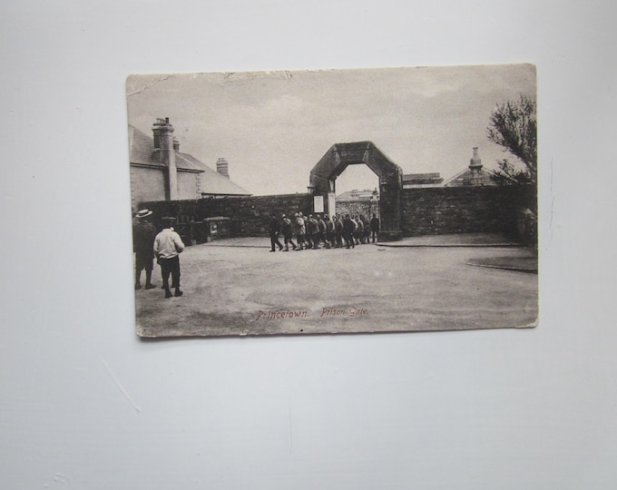 Postcard, Princetown, Prison Gate, Dartmoor, UK. Genuine, Used Postcard, Original.