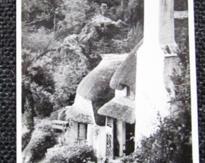 Postcard, Cottage, Selworthy Green, Somerset, England. REAL PHOTO (RPPC) Postcard. Genuine Original