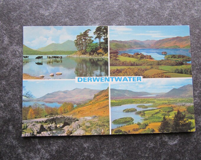 Real Photo (RPPC) Postcard, Derwentwater, Keswick. UK. Original. Ideal Christmas Gift, Mother's Day Gift, Birthday Present For Loved One