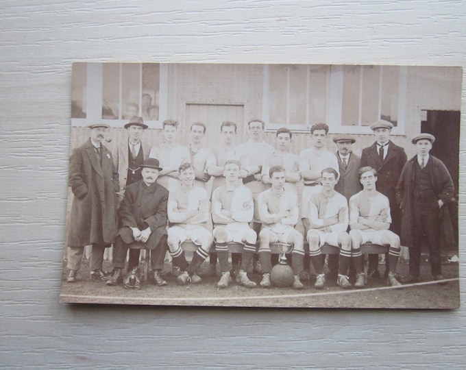 1900s? Postcard. Football (Soccer) Team. Genuine Original.