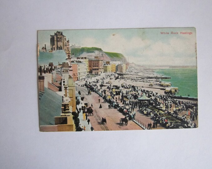1900s Vintage Postcard, White Rock, Hastings, Sussex, UK. Original, Used.