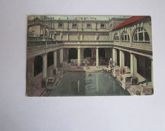 Roman Bath, Bath, Somerset. UK. Real Photo Postcard (RPPC), Unused, Original