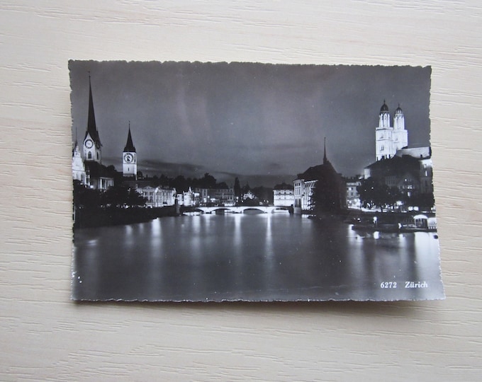Vintage REAL PHOTO Postcard, Zurich, Switzerland. Genuine, Original, Unused. Ideal Gift For Loved One