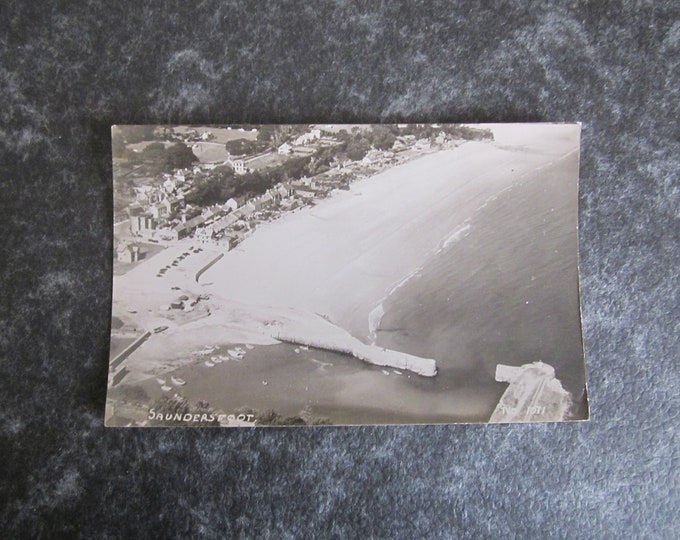 Real Photo (RPPC) Postcard, Saundersfoot, Wales, UK. Used. Ideal Christmas Gift, Mother's Day Gift, Birthday Present For Loved One.