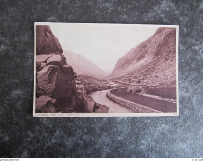 Postcard, Llanberis Pass, Pont-Y-Cromlech, Wales. UK. Original, Used
