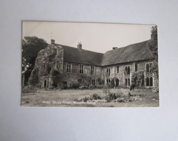 South Front, Minster Abbey, Kent. UK. Real Photo Postcard (RPPC), Unused, Original