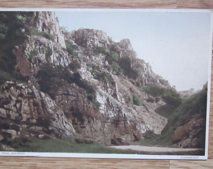 Postcard, View In The Pass, Cheddar, Somerset, England, UK. Genuine Original Postcard.Ideal Christmas Gift Fathers Day Birthday Present