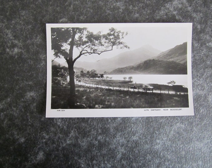 Real Photo (RPPC) Postcard, Llyn Gwynant, Near Beddgelert, Wales. UK. Ideal Christmas Gift, Mother's Day Gift, Birthday Present