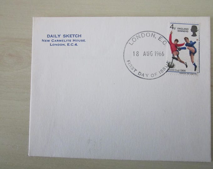 1966 World Cup Final First Day Cover. Genuine Original. Ideal Christmas/Birthday/Father's Day Present.