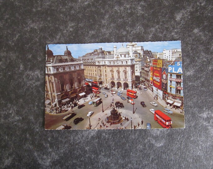 Real Photo (RPPC) Postcard, Piccadilly Circus, London, UK.  Ideal Christmas Gift, Mother's Day Gift, Birthday Present For Loved One
