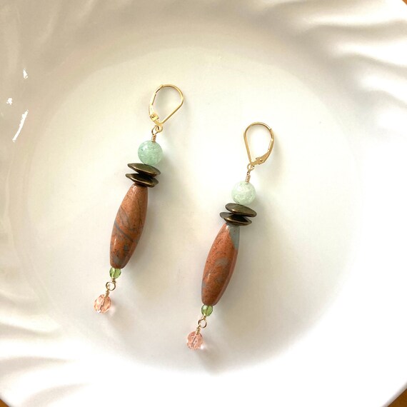 Jade and jasper best sale earrings