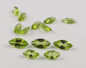 DIY Jewelry Making Beads Wire Wrapping Beads Loose Gemstone 4 Pcs 20x12mm AAA Peridot Green Quartz Concave Cut Marquise Briolettes