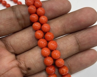 Mala de coral rojo natural (Moonga) – 108 cuentas – Coral auténtico certificado – Mala japonesa anudada de primera calidad – Pedido personalizado