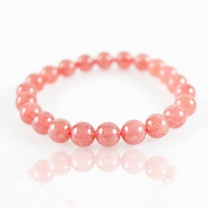 Natural Gemstone Crystal Bracelet, Round Beads, Beaded Bracelet, Handmade Jewelry, Healing Crystal Bracelet, Gift For Men and Women Bracelet