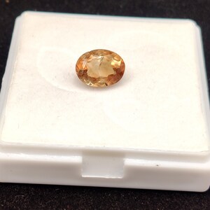 Imperial Topaz Cut Stone Faceted Natural Gemstone, Topaz For Jewelry Making, Gemstone Supplies, Calibrated Loose Gemstone 9x12 mm, 5.75 Cts