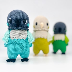 CROCHET PATTERN Amigurumi bird: Juniper the Green Cheek Conure designed by Melissa Asher [PDF Instant Download]