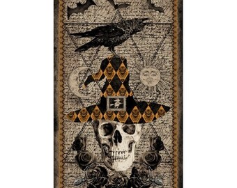 Panneau Tissu 59 cm x 110 cm Halloween DEJA BOO ! - Blank Quilting