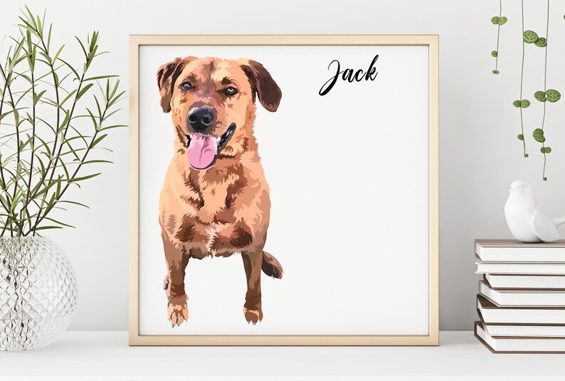 Toile personnalisée pour animaux de compagnie en anglais