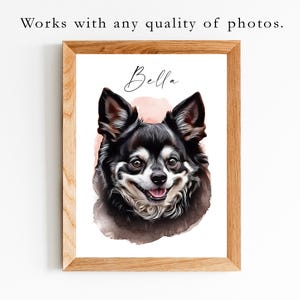 Custom Yorkshire Terrier Portrait: Personalized Pet Memorial Art