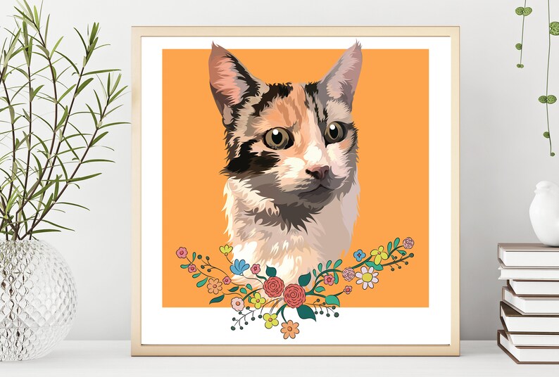 Toile personnalisée pour animaux de compagnie en anglais