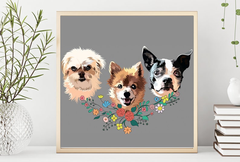 Toile personnalisée pour animaux de compagnie en anglais
