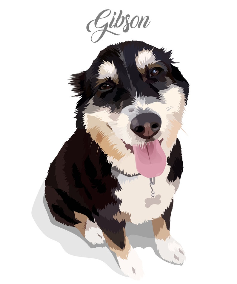 Custom Pet Portrait Best selling items Art Handmade Most sold items Popular right now Be here now Labels for handmade items