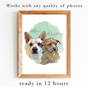 Custom Pet Portrait: Yorkshire Terrier Painting, Memorial Gift (Printable File)