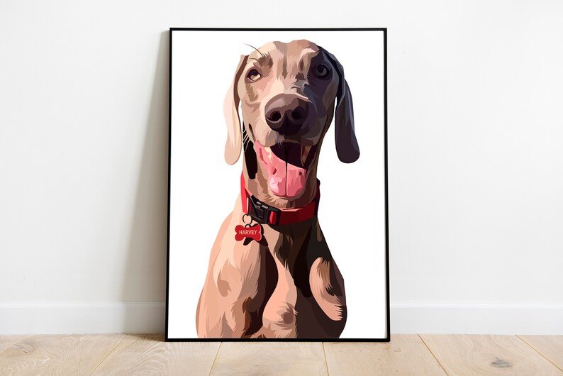 Custom Pet Portrait Best selling items Art Handmade Most sold items Popular right now Be here now Labels for handmade items
