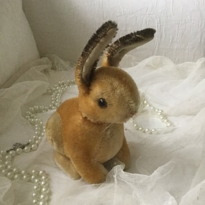 Antique rabbit Steiff rabbit doll rabbit teddy plush rabbit very old sitting *Easter1900*Easter*Nostalgia*Shabbychic*