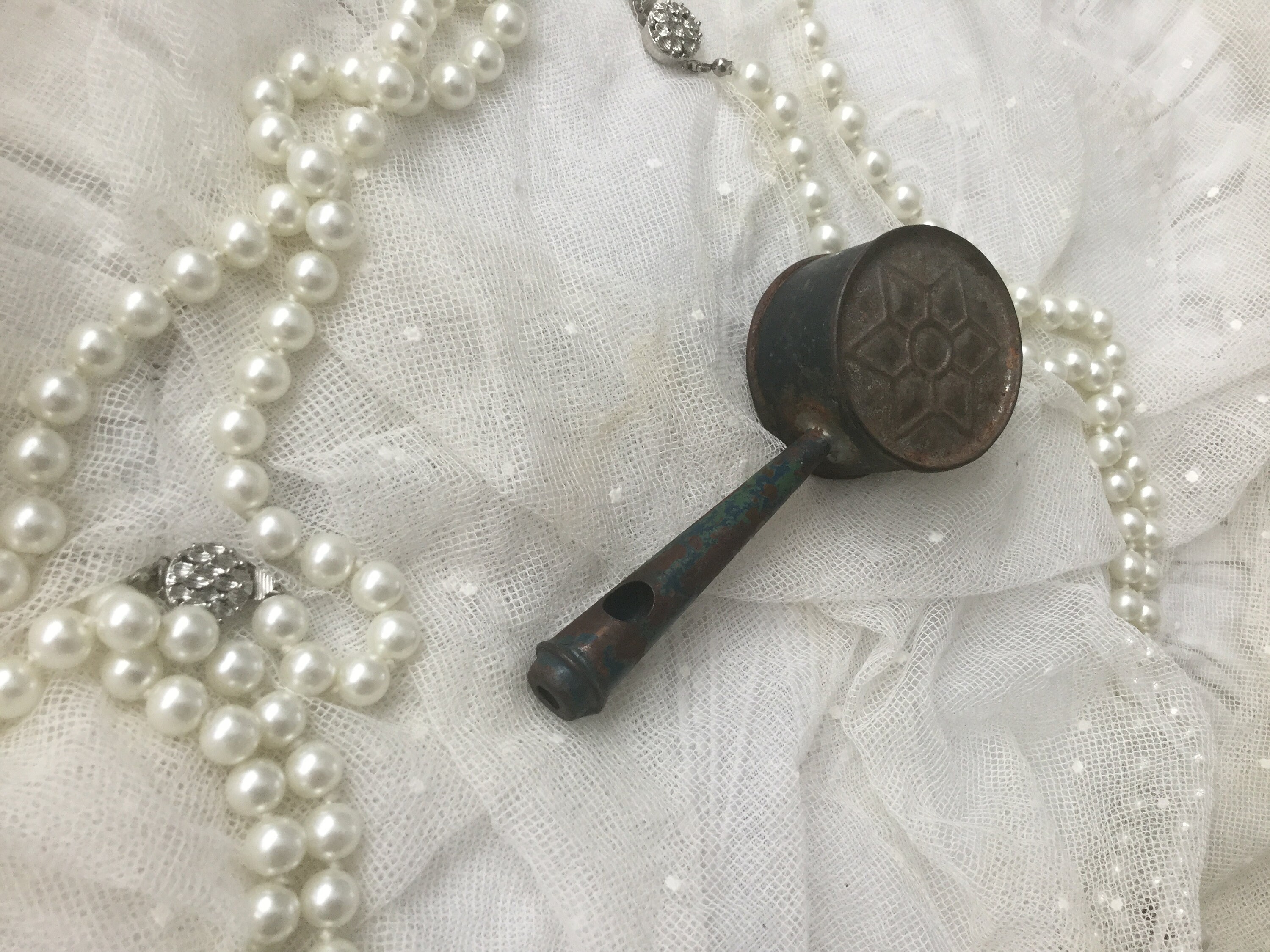 Tin Rattle Rarity! Antique Rattle Silver Blue Tin Rattle Tin Toy*toy 1900*children ...