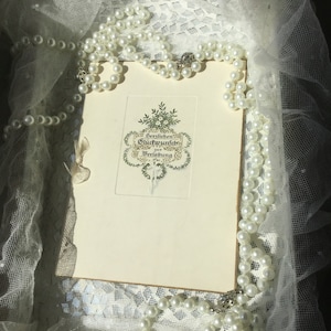 Carta D'Antiquariato - Periodo Imperiale - Periodo Imperiale - 1907 - Decorazione - Stile di campagna , Vintage , CoeursDeCaschel , Beige , 19o secolo - Stile vittoriano edoardiano del XIX secolo