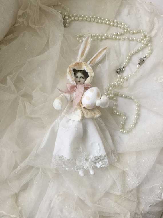 Snow Rabbit Rabbit Doll Cotton Doll Cotton Child Cotton Figure 