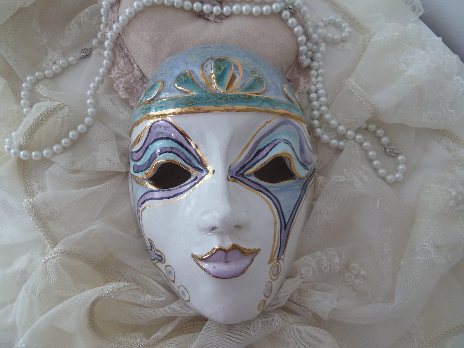 Old Porcelain Mask Limited Edition Print Print Number Etsy