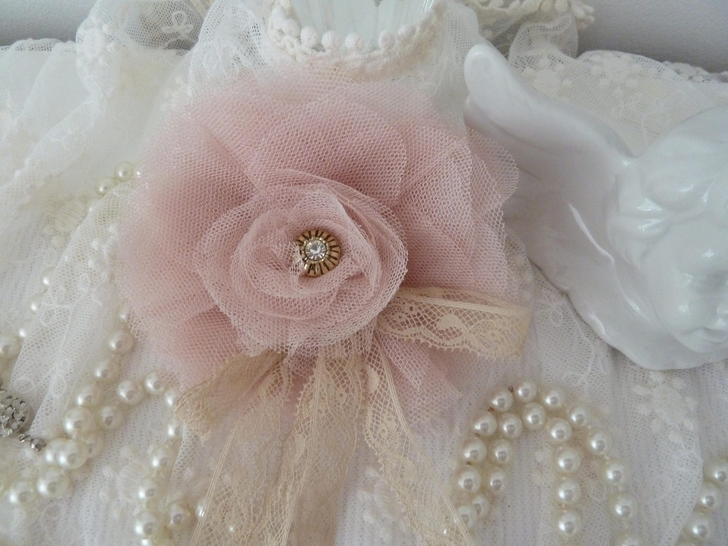 Vintage Tulle Brooch Headpiece Hair Clip Fascinator  display picture 1