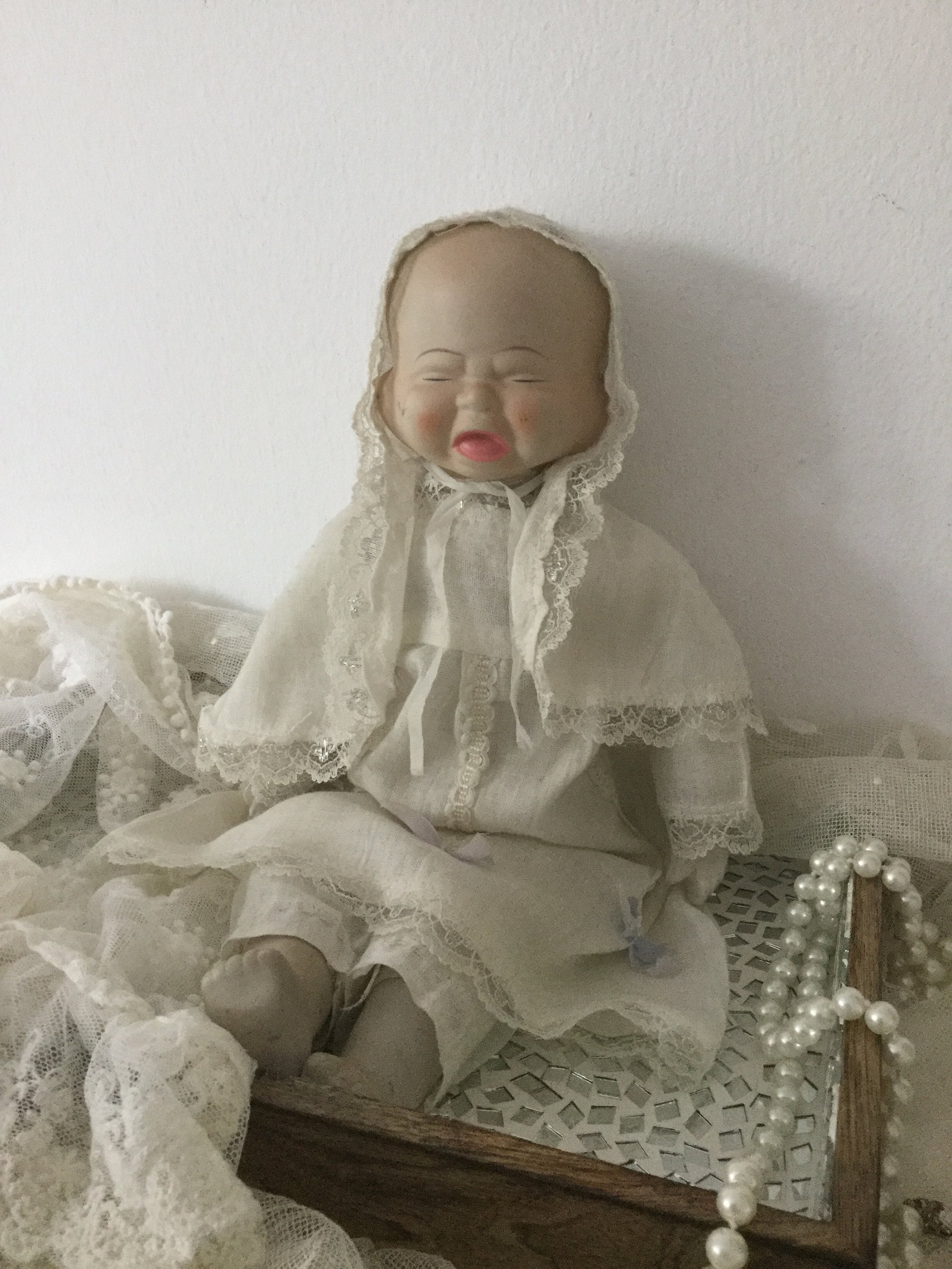 Antique Three-faced Doll*porcelain Head Doll*artist Doll